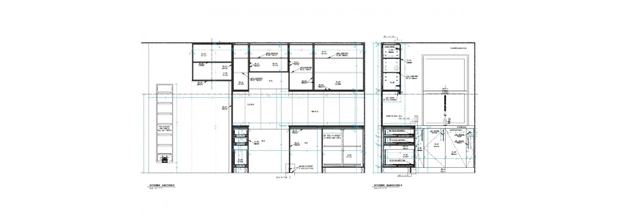 Kitchen Cabinets Shop Drawings