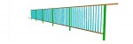 Shop drawings for aluminum railing with handrail.