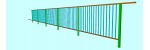 Shop drawings for aluminum railing with handrail.