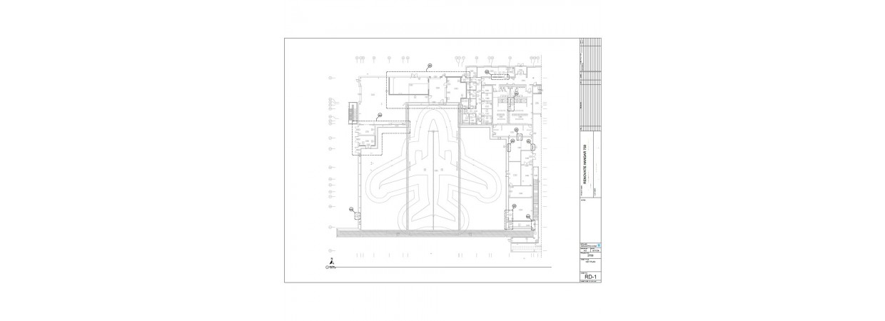 CMU reinforcing shop drawings for hangar renovation