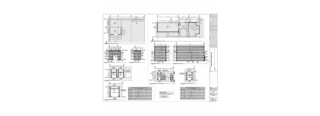 CMU reinforcing shop drawings for hangar renovation