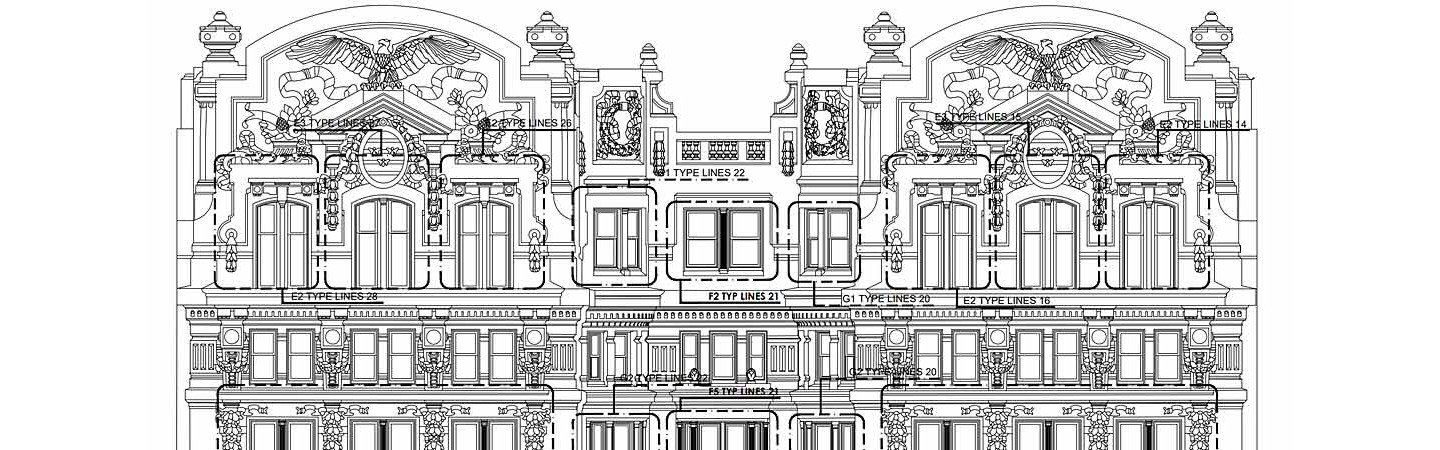 Sheet metal shop drawings for historic restoration project