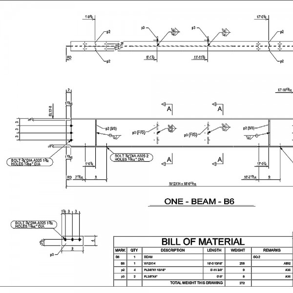 Structural And Miscellaneous Steel Shop Drawings