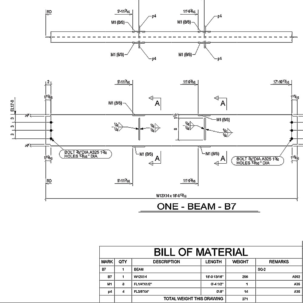 Structural And Miscellaneous Steel Shop Drawings