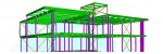 Structural Steel and Decking Shop Drawings with 3D Model and Data for Fabrication.