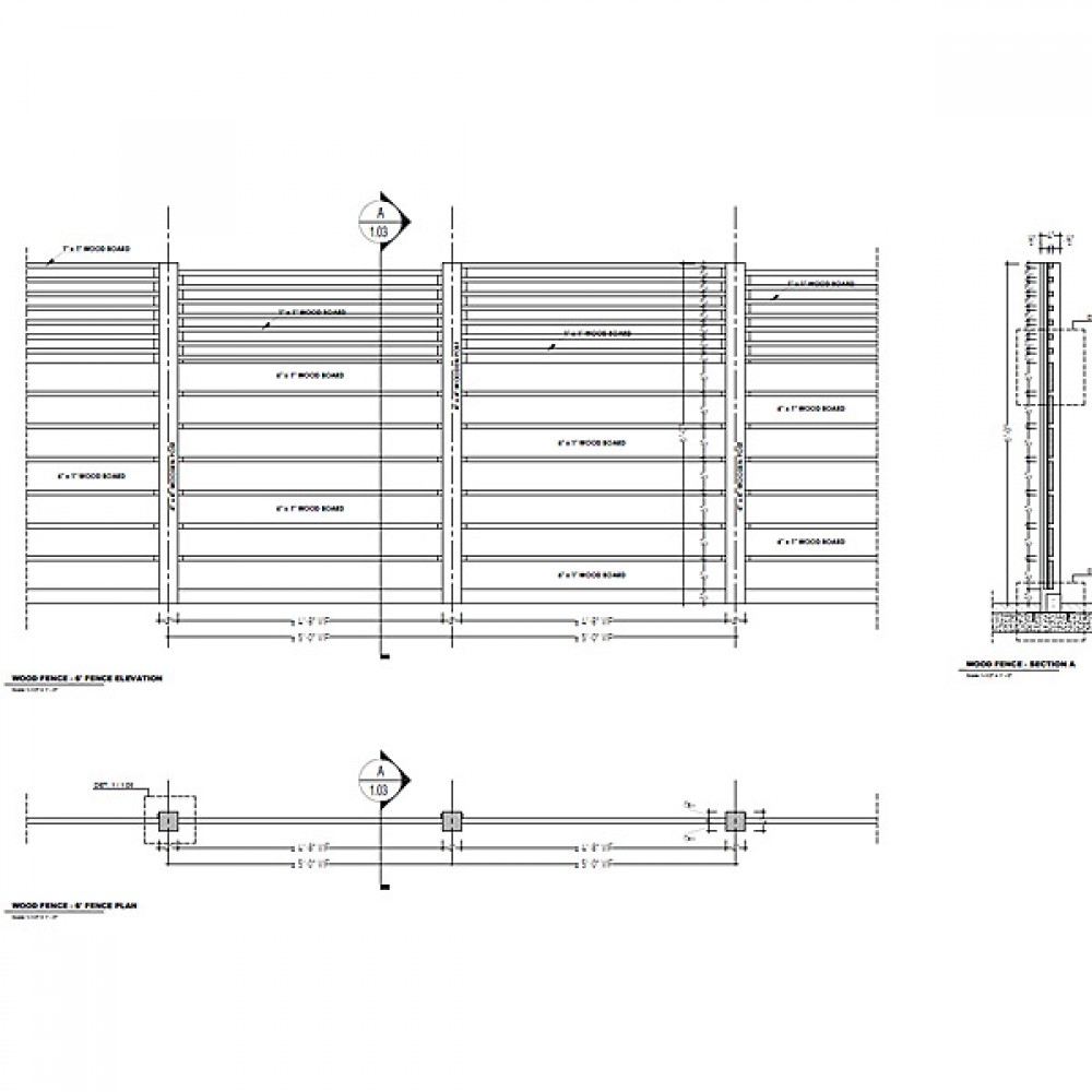 Wood Fence Shop Drawings